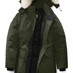 Canada Goose Olive Parka with Fur Trim
